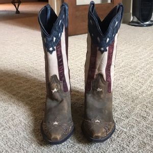 Laredo American flag Cowboy boots